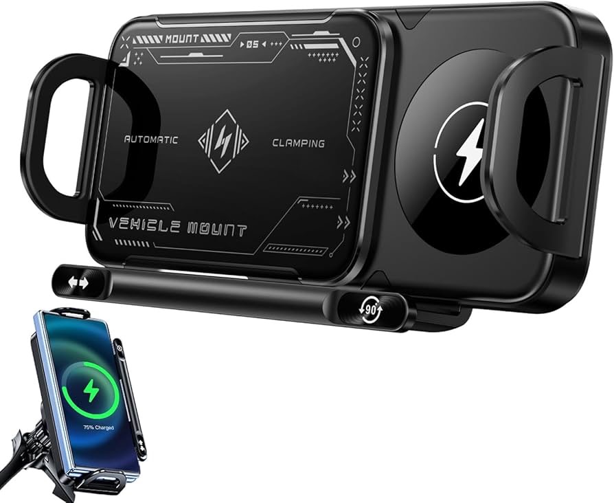 پایه نگهدارنده و شارژر وایرلس موبایل